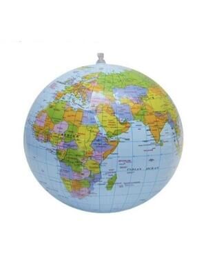 Inflatable World Globe Beach Ball Educational Toy Fun Learning Globe Ball